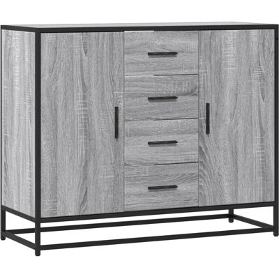 VidaXL 639182 Grijze Sonoma Dressoir - Dressoir VidaXL 639182 Grijze Sonoma Dressoir - Dressoir