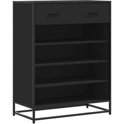 vidaXL Zapatero negro 75x38x97,5 cm - Armario para zapatos vidaXL Zapatero negro 75x38x97,5 cm - Armario para zapatos