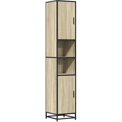 vidaXL Sonoma Eg Baderumskabinet - Opbevaringsskab med 6 rum vidaXL Sonoma Eg Baderumskabinet - Opbevaringsskab med 6 rum