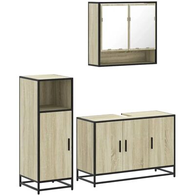 vidaXL Badeværelsesmøbel-Set - 3300981 - Stabil, Holdbar, Industriel Stil vidaXL Badeværelsesmøbel-Set - 3300981 - Stabil, Holdbar, Industriel Stil