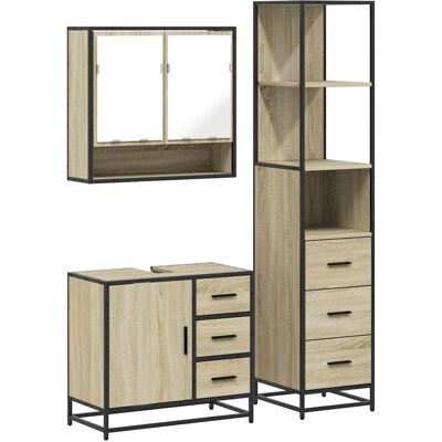 vidaXL 3301166 Badmøbel-Set - 3-delt badmøbel vidaXL 3301166 Badmøbel-Set - 3-delt badmøbel
