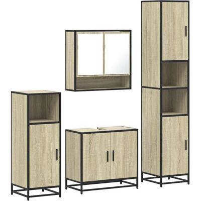 VidaXL 3301236 Badeværelsesmøbel-Set - Sonoma Eg VidaXL 3301236 Badeværelsesmøbel-Set - Sonoma Eg