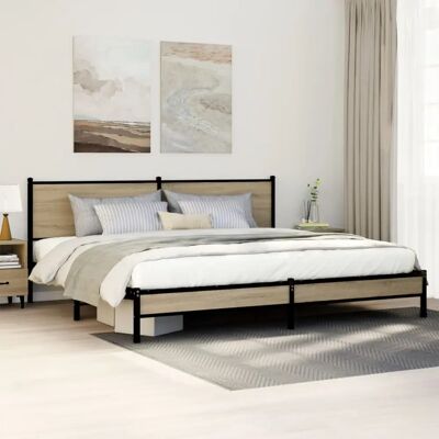 vidaXL Metallipäätyinen sänky - 193x203 cm - Sängtyp vidaXL Metallipäätyinen sänky - 193x203 cm - Sängtyp