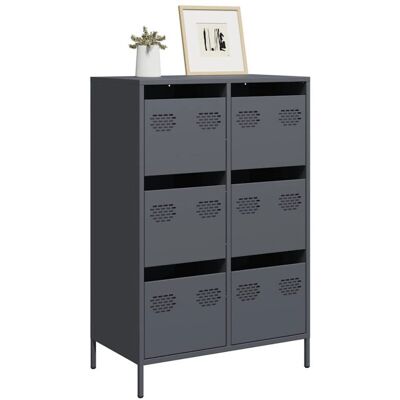 vidaXL Highboard Grís metal - Highboard vidaXL Highboard Grís metal - Highboard