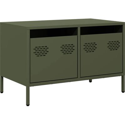 vidaXL TV cabinet - Olive Green - 68x39x43.5 cm - TV stand, media, hifi, steel vidaXL TV cabinet - Olive Green - 68x39x43.5 cm - TV stand, media, hifi, steel