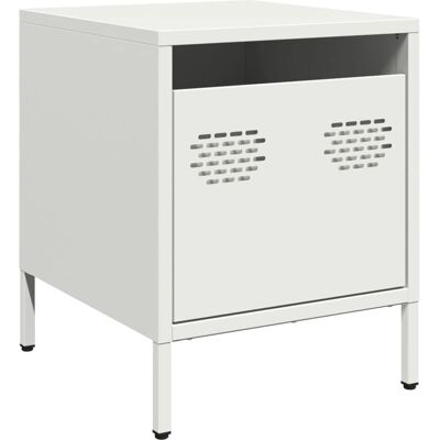 vidaXL 851254 Nachttisch Weiß - Industrieller Nachttisch - Nachttisch vidaXL 851254 Nachttisch Weiß - Industrieller Nachttisch - Nachttisch