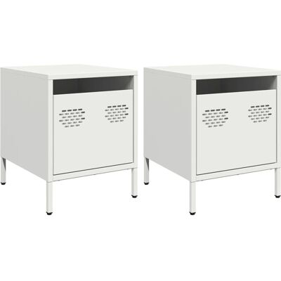 vidaXL Nachtkastjes 2 stuks Wit - Nachtkastje vidaXL Nachtkastjes 2 stuks Wit - Nachtkastje
