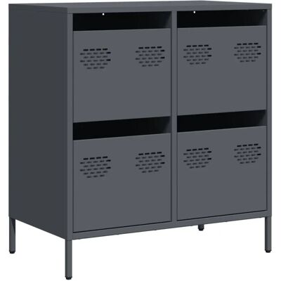 vidaXL 851258 Acero laminado en frío Antracita Aparador - Aparador vidaXL 851258 Acero laminado en frío Antracita Aparador - Aparador