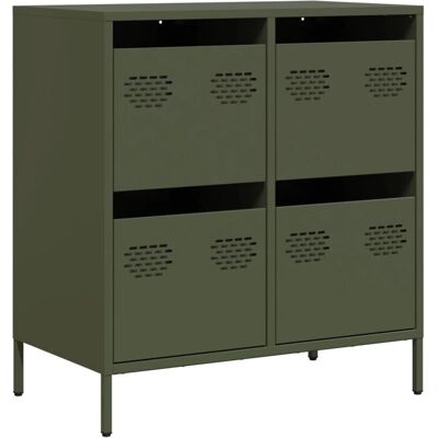 vidaXL 851260 Groene Stalen Dressoir - Woonkamer Opbergruimte vidaXL 851260 Groene Stalen Dressoir - Woonkamer Opbergruimte