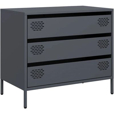 vidaXL 851294 Anthracite Steel Sideboard - Sideboard vidaXL 851294 Anthracite Steel Sideboard - Sideboard