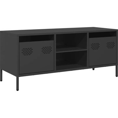 vidaXL 851298 Zwart TV Meubel - TV Standaard en Hi-Fi Kast vidaXL 851298 Zwart TV Meubel - TV Standaard en Hi-Fi Kast