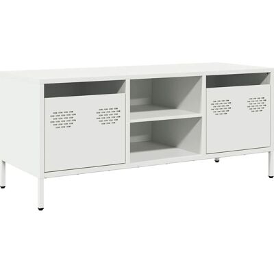 vidaXL Weißes TV-Schrank - Industrieller Stil vidaXL Weißes TV-Schrank - Industrieller Stil