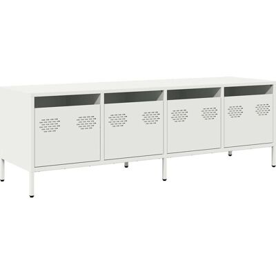 vidaXL TV-skab Hvid 135x39x43,5 cm Koldvalset stål - TV-skab vidaXL TV-skab Hvid 135x39x43,5 cm Koldvalset stål - TV-skab