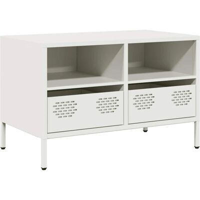 vidaXL Weiß 68x39x43,5 cm Stahl TV-Schrank - TV Ständer & Entertainment Center vidaXL Weiß 68x39x43,5 cm Stahl TV-Schrank - TV Ständer & Entertainment Center