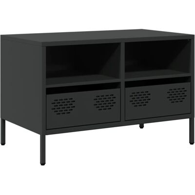 vidaXL Fernsehtisch Schwarz - Industrieller Stahl - TV-Schrank vidaXL Fernsehtisch Schwarz - Industrieller Stahl - TV-Schrank