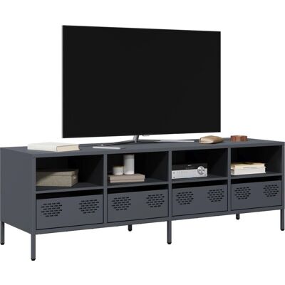 vidaXL TV-Schrank Anthrazit 135x39x43,5 cm Kaltgewalzter Stahl vidaXL TV-Schrank Anthrazit 135x39x43,5 cm Kaltgewalzter Stahl