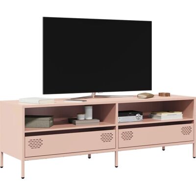 vidaXL Pink 135x39x43,5 cm Industrieller Stahl TV-Schrank vidaXL Pink 135x39x43,5 cm Industrieller Stahl TV-Schrank