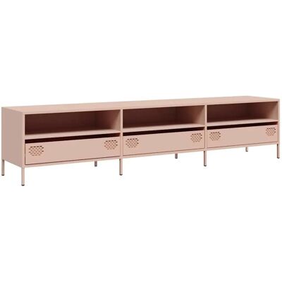vidaXL Roze TV-Kast - 202x39x43,5 cm - Koudgewalst Staal - TV Kast vidaXL Roze TV-Kast - 202x39x43,5 cm - Koudgewalst Staal - TV Kast
