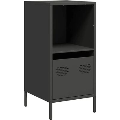 vidaXL Zwart Stalen Sideboard - 35x39x73,5 cm - Opbergmeubel vidaXL Zwart Stalen Sideboard - 35x39x73,5 cm - Opbergmeubel