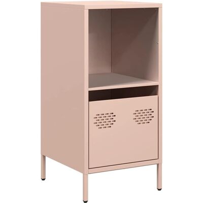 VidaXL Pink Steel Sideboard - Living Room Storage Furniture VidaXL Pink Steel Sideboard - Living Room Storage Furniture