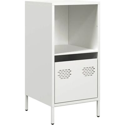 VidaXL 851363 Weißer Stahl-Sideboard - Wohnzimmermöbel VidaXL 851363 Weißer Stahl-Sideboard - Wohnzimmermöbel