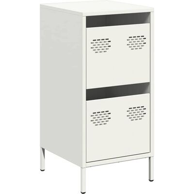 vidaXL 851399 Aparador de Acero Laminado en Frío Blanco - Aparador vidaXL 851399 Aparador de Acero Laminado en Frío Blanco - Aparador