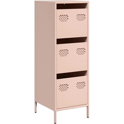 VidaXL Hoher Schrank Pink Stahl - Wohnzimmer Sideboard VidaXL Hoher Schrank Pink Stahl - Wohnzimmer Sideboard