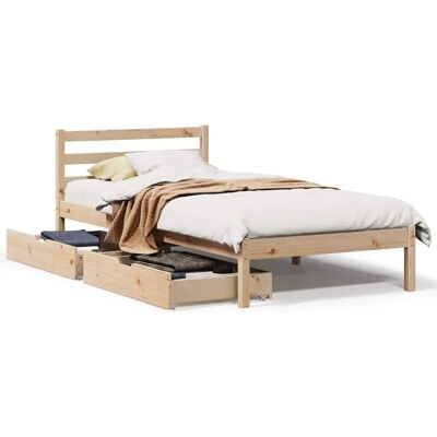 vidaXL Bettgestell mit Schubladen 90x190cm - Bettgestell vidaXL Bettgestell mit Schubladen 90x190cm - Bettgestell