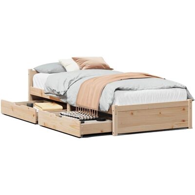 vidaXL Bettgestell mit Schubladen - Holzbett für Schlafzimmer vidaXL Bettgestell mit Schubladen - Holzbett für Schlafzimmer