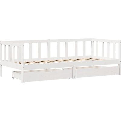 vidaXL Tagesbett mit Schubladen aus Kiefernholz 80x200 cm vidaXL Tagesbett mit Schubladen aus Kiefernholz 80x200 cm