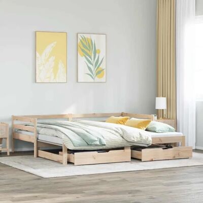 Vidaxl 90x190 cm Schlafsofa mit Schubladen - Möbel Vidaxl 90x190 cm Schlafsofa mit Schubladen - Möbel