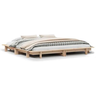 vidaXL Bettgestell Natürliche 180x200cm - Bettart vidaXL Bettgestell Natürliche 180x200cm - Bettart