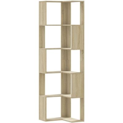 vidaXL Eck-Bücherregal - 5 Böden Sonoma-Eiche 50x50x179 cm Holzwerkstoff vidaXL Eck-Bücherregal - 5 Böden Sonoma-Eiche 50x50x179 cm Holzwerkstoff