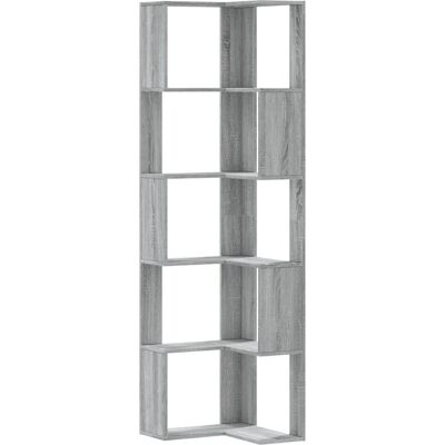 vidaXL Eckregal 5-stöckig Grau Sonoma - Eckenregal vidaXL Eckregal 5-stöckig Grau Sonoma - Eckenregal