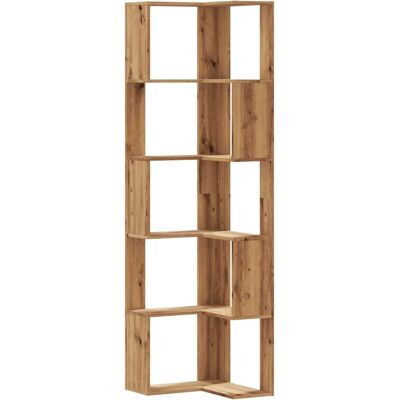 vidaXL Eck-Bücherregal 5 Böden Artisan-Eiche 50x50x179cm vidaXL Eck-Bücherregal 5 Böden Artisan-Eiche 50x50x179cm