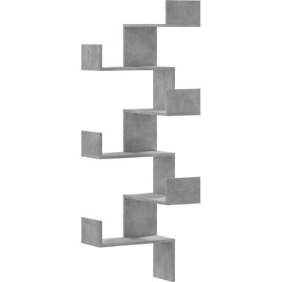 vidaXL Graues Wand-Eckregal - Regal vidaXL Graues Wand-Eckregal - Regal
