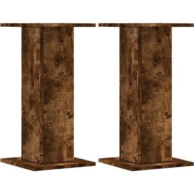 vidaXL Lautsprecherständer - Räuchereiche - 30x30x60 cm - Holzwerkstoff vidaXL Lautsprecherständer - Räuchereiche - 30x30x60 cm - Holzwerkstoff