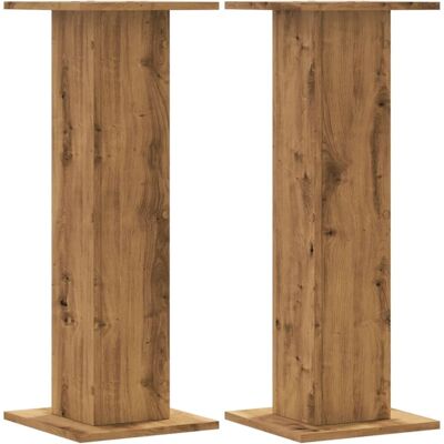 vidaXL Lautsprecherständer - Artisan-Eiche - 30x30x80 cm - Lautsprecherständer vidaXL Lautsprecherständer - Artisan-Eiche - 30x30x80 cm - Lautsprecherständer
