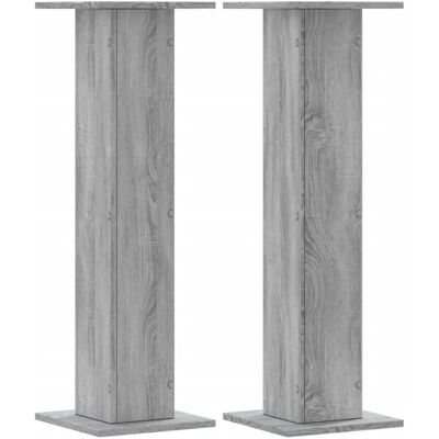 vidaXL Lautsprecherständer Grau Sonoma - 30x30x95 cm - Bodenständer vidaXL Lautsprecherständer Grau Sonoma - 30x30x95 cm - Bodenständer
