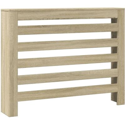vidaXL Heizkörperabdeckung Sonoma Eiche Modernes Lamellendesign vidaXL Heizkörperabdeckung Sonoma Eiche Modernes Lamellendesign