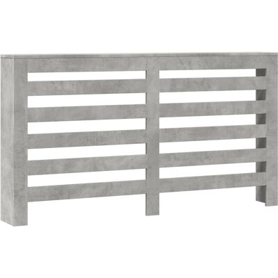 Housse de radiateur vidaXL Encastrement à lamelles Gris Béton - Housse de radiateur Housse de radiateur vidaXL Encastrement à lamelles Gris Béton - Housse de radiateur