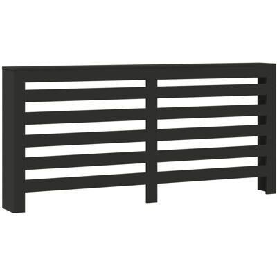 vidaXL Heizkörperverkleidung Schwarz 175x20x82 cm - Heizkörper Verkleidung vidaXL Heizkörperverkleidung Schwarz 175x20x82 cm - Heizkörper Verkleidung