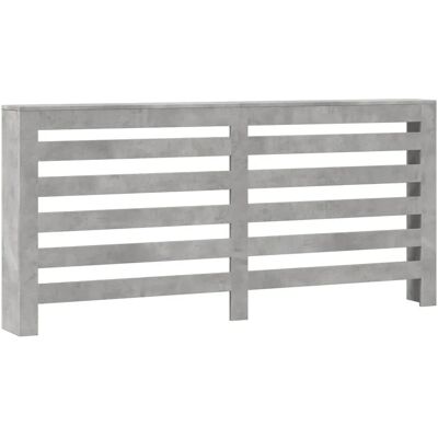 vidaXL Couverture de Radiateur Grise 175x20x82 cm - Design à Lamelles Moderne vidaXL Couverture de Radiateur Grise 175x20x82 cm - Design à Lamelles Moderne
