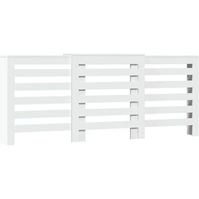 vidaXL Obudowa grzejnika biała 205x21,5x83,5 cm inżynieryjne drewno - Obudowa grzejnika vidaXL Obudowa grzejnika biała 205x21,5x83,5 cm inżynieryjne drewno - Obudowa grzejnika