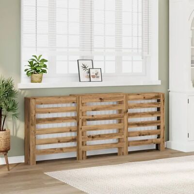 vidaXL Radiator Cover Artisian Oak Modern Design - Radiator Cover vidaXL Radiator Cover Artisian Oak Modern Design - Radiator Cover