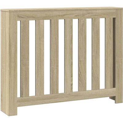 Housse de radiateur vidaXL chêne Sonoma - Design moderne à lattes - Étagère pour radiateur Housse de radiateur vidaXL chêne Sonoma - Design moderne à lattes - Étagère pour radiateur