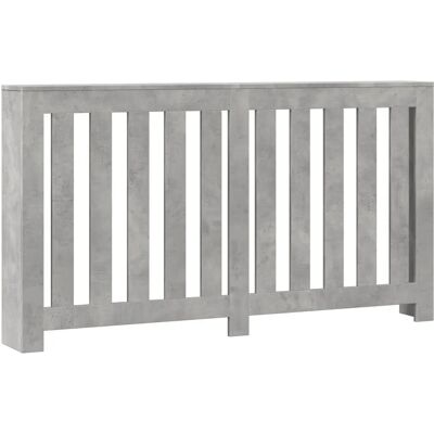 vidaXL Heizkörperabdeckung 149x20x82 cm Beton Grau Modernes Lamellen-Design vidaXL Heizkörperabdeckung 149x20x82 cm Beton Grau Modernes Lamellen-Design