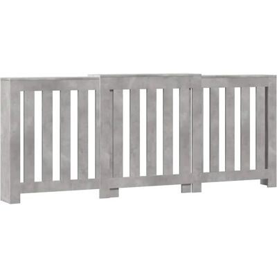 vidaXL Cache-radiateur gris béton 205x21,5x83,5 cm Bois multistrat - Cache-radiateur vidaXL Cache-radiateur gris béton 205x21,5x83,5 cm Bois multistrat - Cache-radiateur