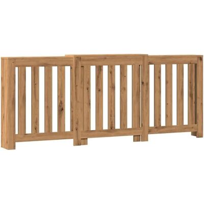 vidaXL Heizkörperabdeckung - Moderner Eichenlamellen-Schutz - Heizkörperregal vidaXL Heizkörperabdeckung - Moderner Eichenlamellen-Schutz - Heizkörperregal