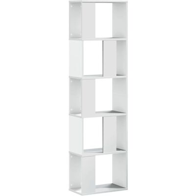 vidaXL 5-stöckiges weißes Bücherregal - Wohnzimmer vidaXL 5-stöckiges weißes Bücherregal - Wohnzimmer